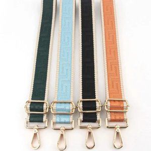 Light Blue Jacquard Crossbody guitar strap